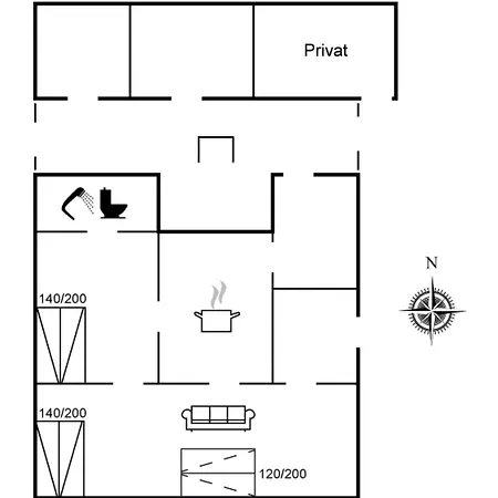 Thessa - 4km From The Sea By Interhome Casa de Férias Fåborg